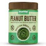Mettle Peanut Butter Matcha Green Tea (Smooth), 400 g | Unsweetened | Non-GMO | Gluten-Free | Vegan | Keto Diet