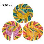 Ecommall Laddu Gopal Dress Size 2 Cotton Summer Clothes Set for Ladoo Gopal, Khana ji, Gopal ji, Krishna Poshak Kapde Combo Set of 3