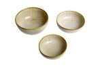Caffeine Mustard Stoneware Serving Bowl (Set Of 3)
