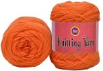 Simi Enterprise Orange Acrylic Ball Hand Knitting Wool, Art Craft Soft Fingering Crochet Hook Yarn, Needle Knitting Yarn Thread Dyed-Lc Art-Adaa, 100 G