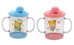 Manan Shopee Kids Polypropylene, Plastic Sipper Cup With Handles