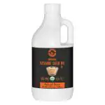 Holy Natural Cold Pressed Organic Sesame/Til/Gingelly Seed Oil (1000ml), USDA Certified, Extra Virgin, No GMO, Halal Certified, Edible oil.