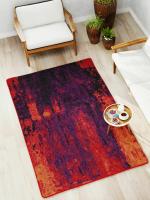 BIANCA matuzi red/plum Soft-Fluffy Area-Rug Carpet-1pc 4 X 6 Ft abstract(182 cm x 121 cm)