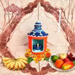 Mitaksi Overseas Exim Handmade Hut Shaped Colorful Diwali Diya for Home/Terracotta Decorative for Home/Pack of 1