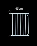 Kiddale Metal Safety Gate Extension (450Mm/45Cm/17.7 Inch) and Height 78 cm-White