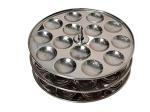 Super HK Stainless Steel Idli Plate (Pack of 3)