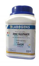 LABOGENS ZINC Sulphate (Heptahydrate) 500GM,Assay : Min. 98% ZnSO4.7H2O M.W. 287.56 (CAS NO.7446-20-0)