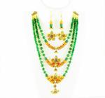 JAYA VISION ENTERPRISES Gemstone Green Aventurine & Carnelian beads Necklace
