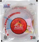 VH VANSH HOME Agni LPG HOSE PIPE ISI Certified 100% Flame Resistant | Made with Reinforced Steel 2.5 meter 7 years warranty A Genuine Quality Original Rubber Hose Pipe (250 cm)