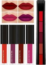 NUNIA Huda 4 Lipstick 5-in-1 Lipstick Set: Unleash Endless Lip Color Possibilities