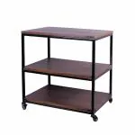 YMM DECOR Classic 3 Tier Storage Shelf, End Side Table for Living Room,Bedroom,Office.