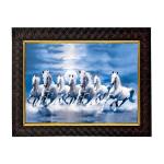 Hawai Seven Horse Wall Hanging Wooden Frame for Home Décor SFDI437_BLKFRM