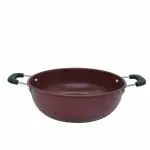 ARIYA HOME Coocking Food Steel and Plastick Kadayi For Kitchen | Red | CASE ROLL (800ml)