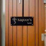 URBANITE CREATION Matte Finish Base Acrylic Name plate with 3D Letter|Acrylic Customised/Personalized