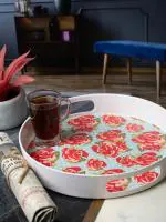 GOODHOMES Melamine Round Serving Tray MT229
