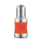 Buddsbuddy Stella Plus Stainless Steel Regular Neck Baby Feeding Bottle With Extra Spout Sipper 140ml Orange