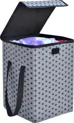 SH NASIMA Grey Non Woven Laundry Basket 35 L