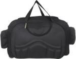 FEDRA Black Polyester Strolley Duffle Bag - 40 L