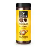 Bevzilla 200 Gram Hazelnut Flavoured Instant Coffee Powder Jar | Make 100 Cups | Arabica Beans | Best for Espresso, Latte & Cappucino | Hot & Cold Brew Ready