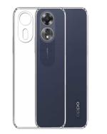 Coverage Rubber silicone Back Cover for Oppo A78 5G - Transparent