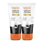 VLCC Bright Glow Serum Face Wash with Vitamin C Serum & Charcoal - 150ml + 150ml ( Buy One Get One )