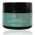 Veraku's Oil Control & Skin Brightening Face Cream with Hemp seed oil, Hyaluronic Acid & Niacinamide