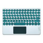 TECPHILE Universal Wireless Bluetooth Keyboard with Smart Touchpad 7-Colors Backlit Ultra-Light Rechargeable Keyboard for iPad/Microsoft Surface and iOS Android Windows Devices