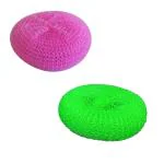 FIRST FRONT Plastic Bartan Juna Scrubber and, MultiColour (Pack of 2)