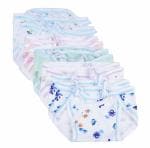 Sunuo Baby's Multicolor Animal Print Cotton Cloth Diapers and Reusable Nappies ( 0-6 M ) Pack of 5