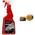 3M Combo of (Dashboard Dresser 500ml and Cream Wax 220g)