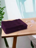REGENCY EXPORTS PVT.LTD Quattro Towels 100% Cotton 400 GSM Set of 4 Wineberry