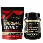 MuscleXP Muscle Enduring Combo | Raw Whey Protein 1kg + Creatine Monohydrate 250g