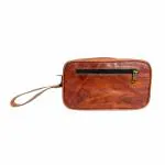 Barmer Bazaar Genuine Leather Shaving Bag For Men