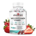 Swisslife Forever Multivitamin Gummies - MV Gummies Folic acid with Vit. C | Superfood with Micronutrients Vit. C, Vit. B6, Vit.B9, Vit. B12- 60 Vegetarian Gummies|| Health Gummies||Health Supplements
