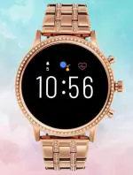 SE HUB Gen 9 Round Dial Diamond Strap Smartwatch HD Display, BT Calling Smartwatch, Women Luxury Smartwatch for Modern Women (Rose Gold Strap) Multipl Sports Mode