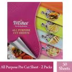 Freshee 100 Pre-Cut 220 x 250mm Aluminium Foil Sheets Pack of 2, Multipurpose use with High Quality Standards