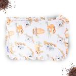 Bumtum Rai Mustard Seeds Pillow For Newborn Baby-Round Head Shaping Baby Pillow |Neck Support Pillow, 0-12 Months (Kola Print, White)