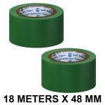 VCR Green Floor Marking Tape - 18 Meters in Length 48mm / 02