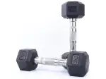 DREAM FIT Rubber Coated Professional Hex Fixed Dumbbells Set for home gym - 1 pair (3Kg x 2 = 6Kg)