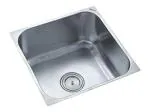 Anupam 125 304 Grade Stainless Steel Single Square Bowl Kitchen Sink (22 x 22 x 12 inch)