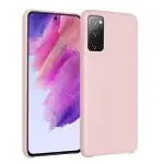 LIRAMARK Liquid Silicone Soft Back Cover Case for Samsung Galaxy S20 FE 5G (Pink)