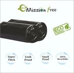 Emission Free Premium Oxo-Biodegradable Garbage Bag /Dustbin /Trash Bag Medium Size - (19x21) inch pack of 3, Black - 30 bags per roll