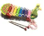 ShopiMoz Wooden Xylophone Educational Toy Percussion Instrument Musical Gift for Kids Children (Peacock Xylophone)