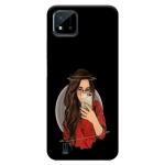 MobiEra Realme C20 Multicolor Cute Selfie Girl Design Plastic Hard Case Cover