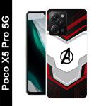 Ghumakkad Multicolor Silicon Grip Case Mobile Back Cover for Poco X5 Pro 5G