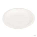 e kysa Disposable Bagasse Plates, 7 inches, Set of 25 pcs - Beige