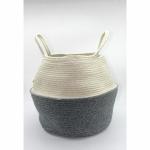 ARIYA HOME Stylish Oval Laundry Basket Durable, Spacious, and Perfect for Home Organization | Size-15X14X14