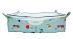 Cuteably Blue Square Soft Cloth Flat Bed Baby Swing Zoli Cradle Ghodiyu Khoya Palana