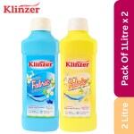 Klinzer Fabric Softener Laundry Liquid - Yellow Pearl & Blue Lily - 1L (2-Pack) - Gentle, Long-lasting Freshness - Ideal for Delicates, Baby Clothes - For Top & Front Load Machines