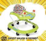 Odelee Sunbaby Green Musical & Height Adjustable Activity Baby Walker For Boys and Girls (6-18 M)